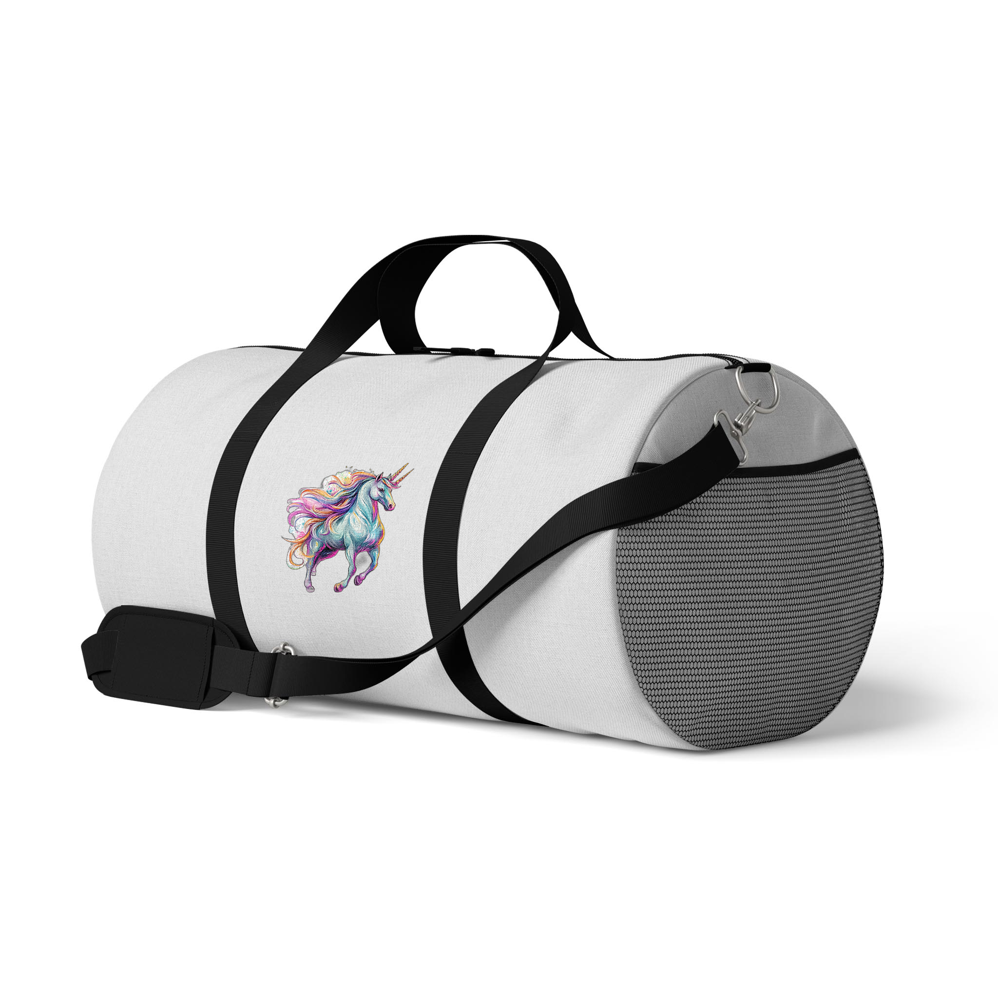 Duffel Bag with Unicorn Clipart