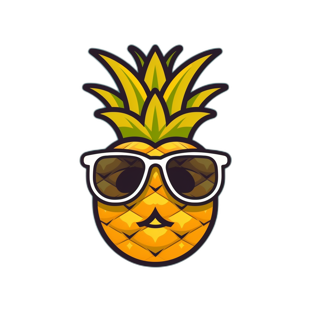 Fit T-Shirt: Pineapple on Shades