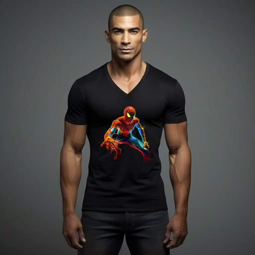 Spiderman V-Neck T-Shirt